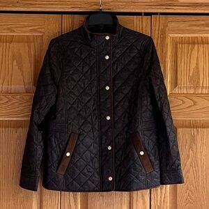 TALBOTS -- Quilted Barn Jacket-Spectacular Animal -- NEW, no Tag